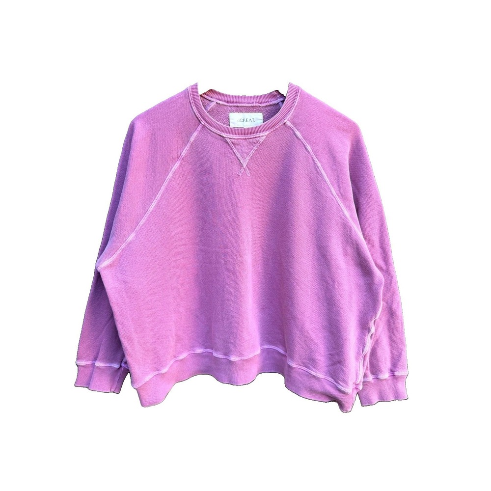 Vintage The Great The College Sweatshirt Women's 0 Dusty Pink Cotton USA Made